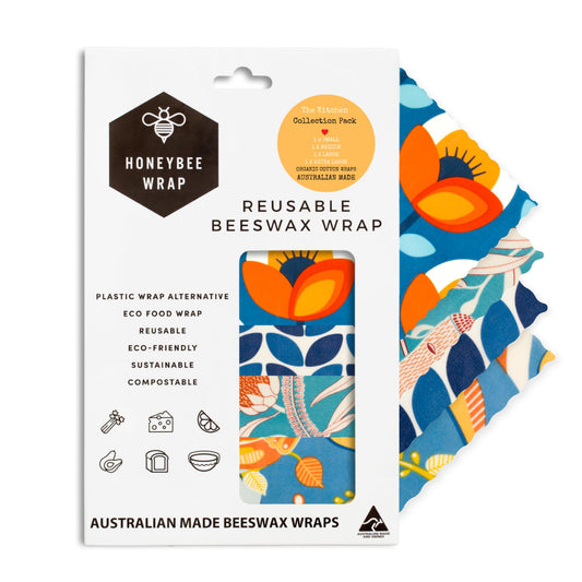 Honeybee Wrap Beeswax Wraps for Food