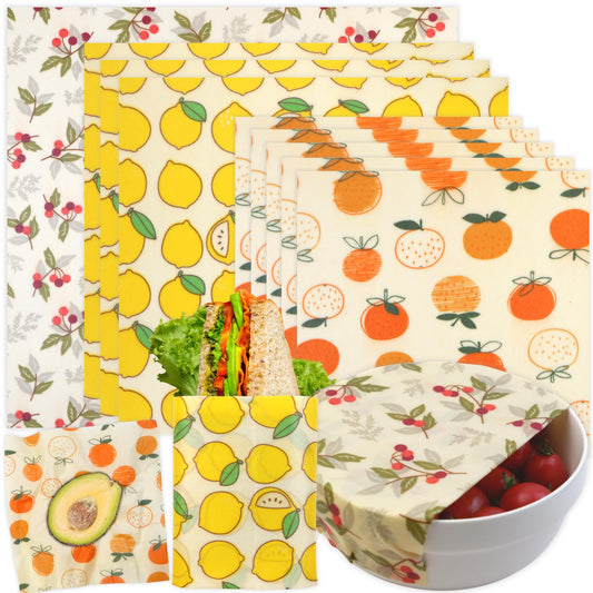 Reusable Beeswax Wrap - 9 Pack